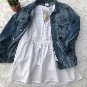 NWT Loft Peasant Top